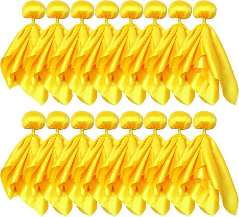 Ahuimeius 16 Pcs Yellow Penalty Flag Football Flags, Referee Flag, Lacrosse,Sports Fan for Football Games Party Accessory Referee Game Party - Image 1